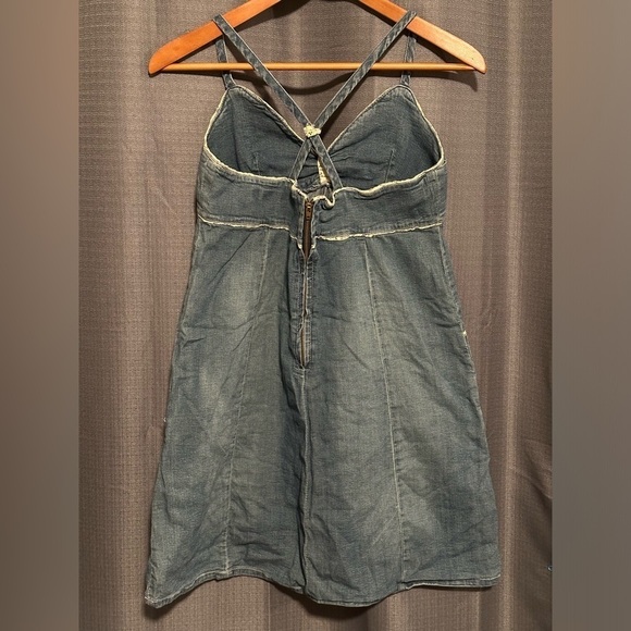 Rewind Bohemian Denim Dress - Picture 4 of 7